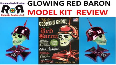 Glowing Ghost Of The Red Baron Atlantis M Model Kit Build Review