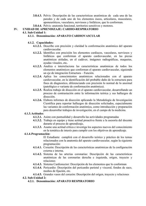 Silabo Anatomia PDF