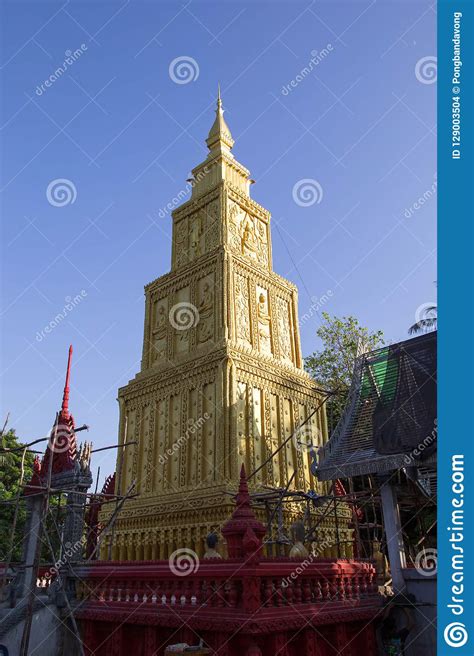 Temple in Laos stock photo. Image of laos, temple, architecture - 129003504