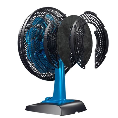 Ventilador De Mesa Mallory Air Care Revolution Velocidades Cm Preto