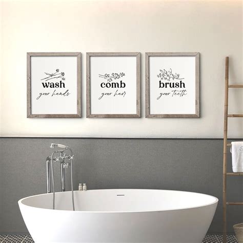 Black And White Wall Art For Bathroom Bathroom Wall Decor Funny They