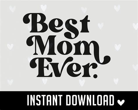 Best Mom Ever Svg Best Mom Svg Mom Svg Mothers Day Etsy Canada