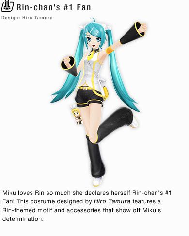 Hatsune Miku Project Diva Outfits