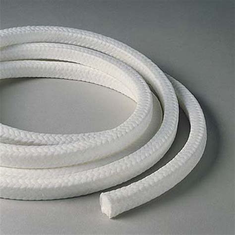 Pure White Expanded PTFE Fiber Braided Gland Packing China PTFE