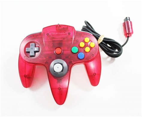 Original Nintendo 64 N64 Watermelon Red Controller Used