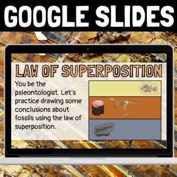 Fossils PowerPoint - The Law of Superposition by LaFountaine of Knowledge