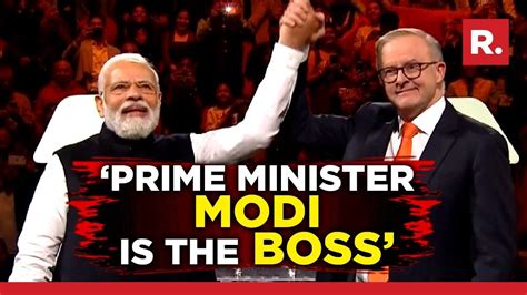 Pm Modi Is The Boss Australia Pm Says Even Rockstars Dont Get Such