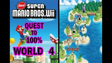 Quest To 100 New Super Mario Bros Wii World 4 Water World Part