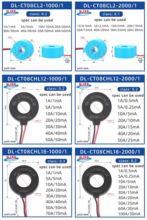 Small Toroidal Current Transformer Factory Mini Precision Coil Ct Ac 1a