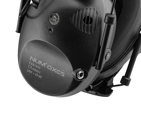 CASQUE ANTIBRUIT ÉLECTRONIQUE NUM AXES CAS1034 NOIR Armurerie