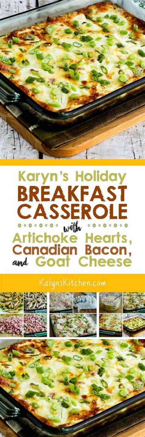 Karyn S Holiday Breakfast Casserole With Artichokes Goat Cheese And