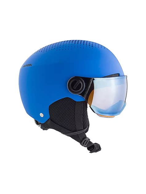 ALPINA Kinder Skihelm Zupo Visor Q Lite Blau