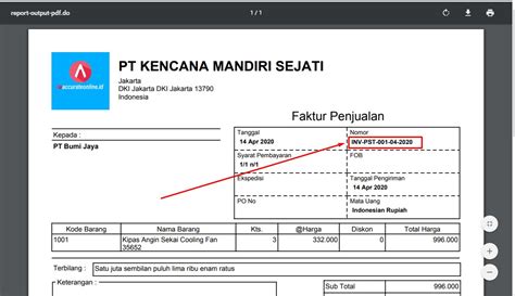 Membuat Penomoran Otomatis Di Accurate Online