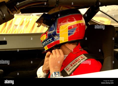 Race car driver helmet Stock Photo - Alamy