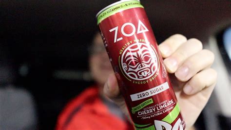 ZOA Limited Edition Cherry Limeade Energy Drink Review From The Rock