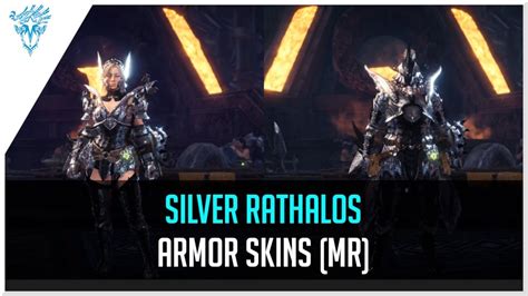 Mhw Iceborne All Silver Rathalos Armor Skins Male Female Mr