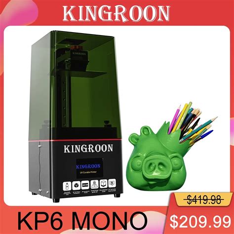 KINGROON KP6 Mono LCD 3D Drucker Inpressora 3d Resina UV Harz 3D