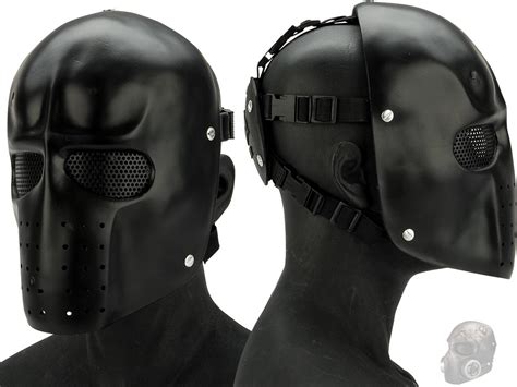 Evike R Custom Fiberglass Army Full Face Mask Color Matte Black