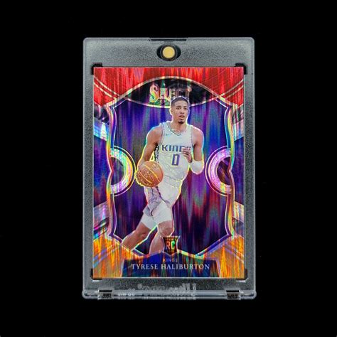 Tyrese Haliburton RC 2020 21 Select RWO Flash Prizm Concourse Holo