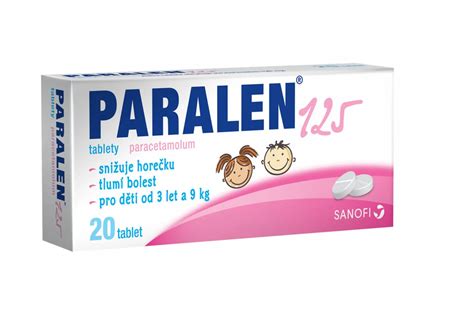 Paralen 125 Mg 20 Tablet Alphega Cz