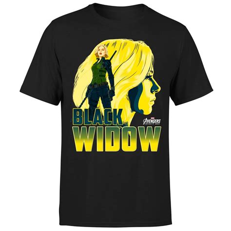 Avengers Black Widow S T Shirt Black 3 Black Jznovelty