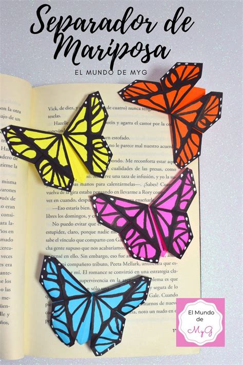 Separador De Libros De Mariposa Butterfly Bookmark Origami El Mundo