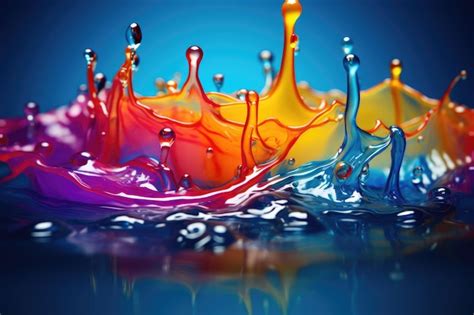 Капля цвета в водяные обои Краска и чернила падают в воду Акриловая ...