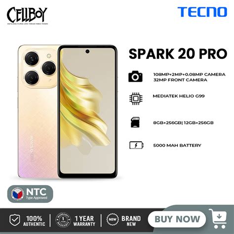 Tecno Spark Pro Gb Gb Shopee Philippines