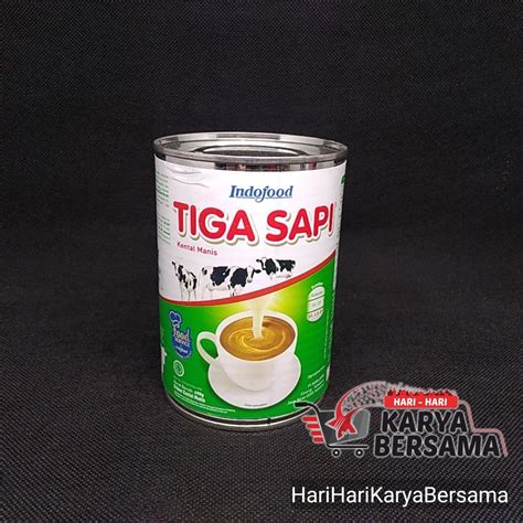 Jual SUSU KENTAL MANIS TIGA SAPI KALENG 490GR Shopee Indonesia