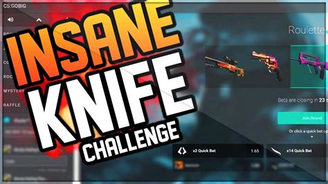 Cs Go Betting Knife Challenge Cs Go Big Youtube