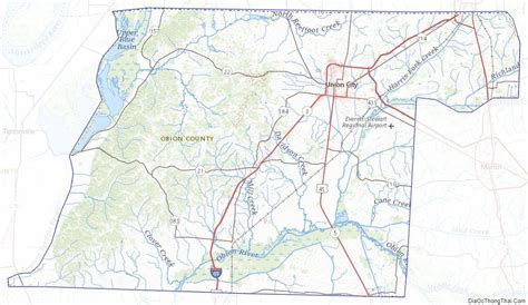 A Map Showing The Location Of Two Roads