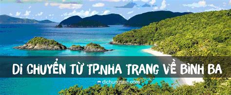 Di chuyển từ Cam Ranh Nha Trang ra đảo Bình Ba