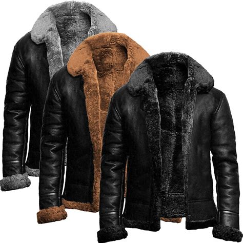 Jaqueta Masculina De Inverno Em Couro Legítimo Magno