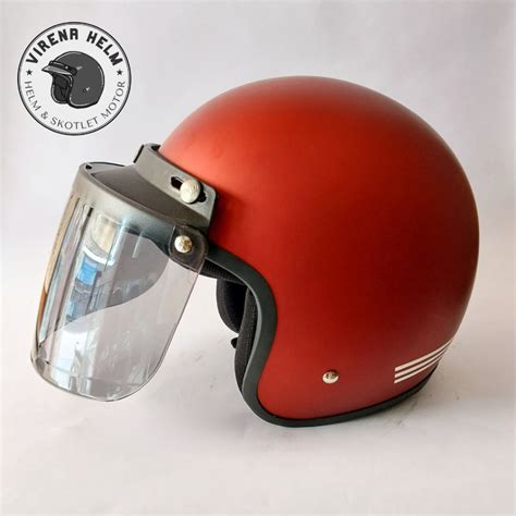 Jual Helm Arc Maroon Doff Dewasa Sni Murah Free Packing Dus Dan Bubble