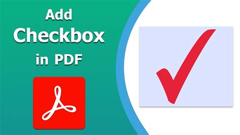 How To Add A Checkbox In A Pdf Using Adobe Acrobat Pro Dc Youtube