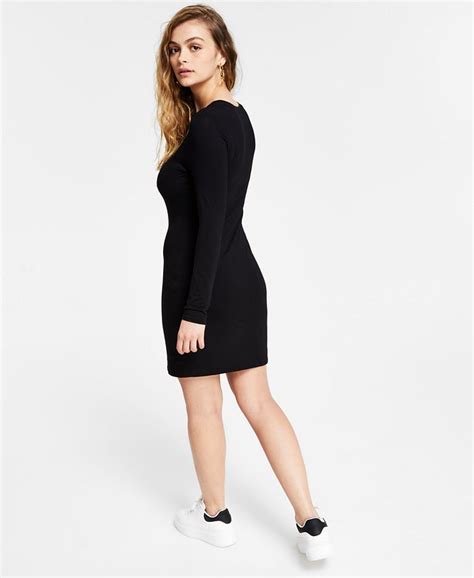 Bar Iii Bodycon Long Sleeve Mini Dress Created For Macys Macys