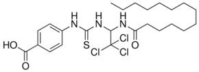 4 3 2 2 2 TRICHLORO 1 TETRADECANOYLAMINO ETHYL THIOUREIDO BENZOIC