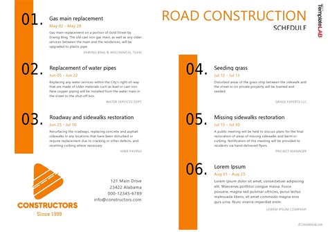 23 Construction Schedule Templates in Word & Excel ᐅ TemplateLab