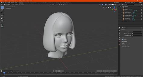 Cabeza De Niña Modelo 3d 59 3ds Blend C4d Fbx Max Ma Lxo Obj Free3d