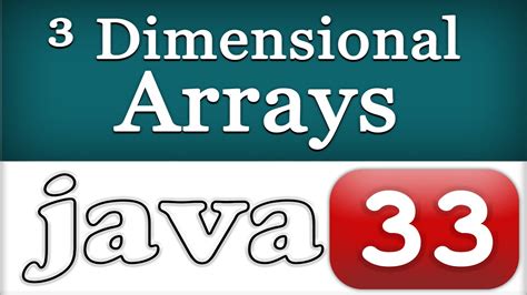 Three Dimensional Array 3 D Java Programming Video Tutorial For