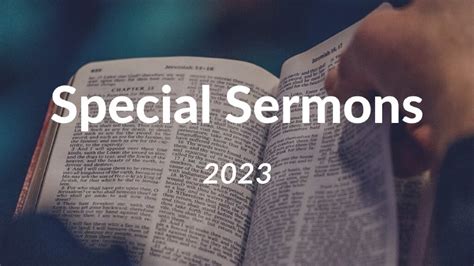 Special Sermons (2023) | First Baptist Church Siloam Springs