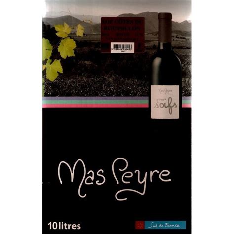 Mas Peyre Cotes Von Der Roussillon Rotwein Aoc Weinbrunnen Bib L