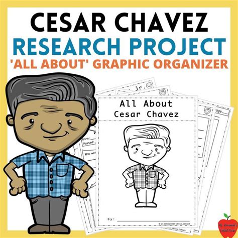 Cesar Chavez All About Research Project Graphic Organizer Biography