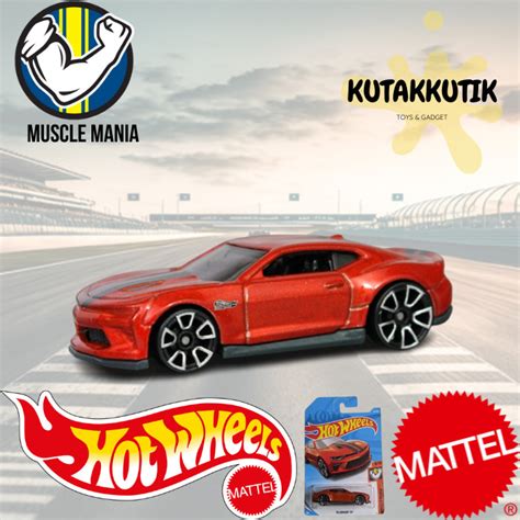 Hot Wheels Sedan Racing Car 18 Camaro SS Orange Muscle Mania Shopee Malaysia