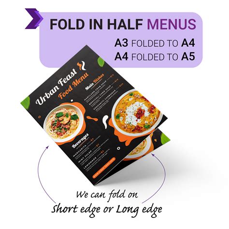 High-Quality Menu Printing - Fine Print Australia