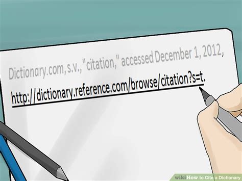 7 Ways To Cite A Dictionary Wikihow