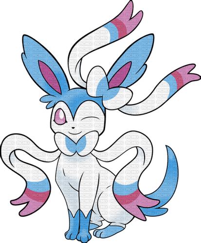 Shiny Sylveon Pokemon Shiny Sylveon Fanart Blue Pink