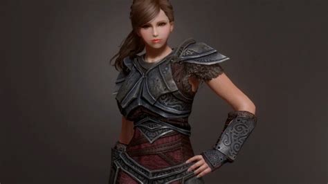 【skyrim Se】girls Heavy Armors Steel Tre Maga