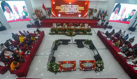 Sempat Ditunda Kpu Ri Kembali Lanjutkan Rapat Pleno Rekapitulasi Suara