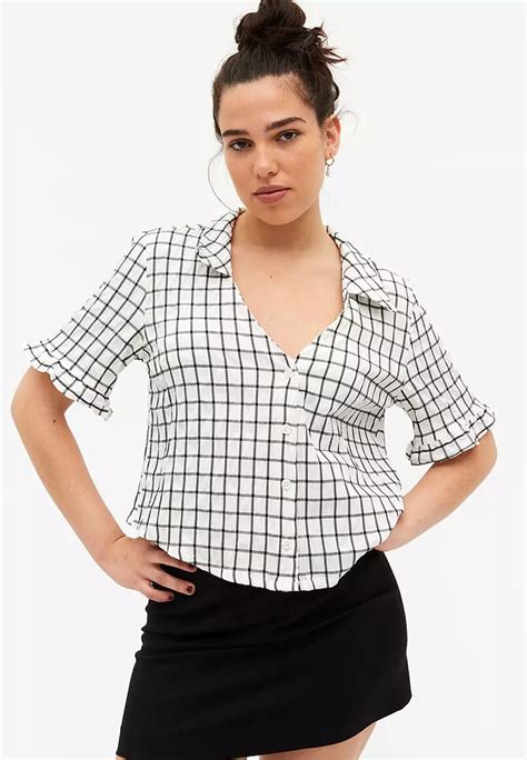 Monki Frill Sleeved Shirt 2024 Buy Monki Online Zalora Hong Kong